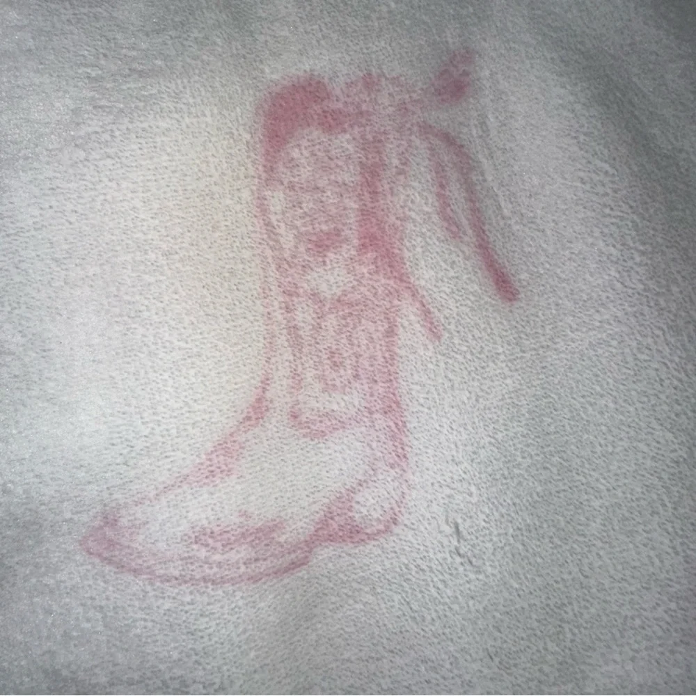 NEW WRANGLER Oversized Plush Throw Blanket Cowgirl Pink/White 60”x70”